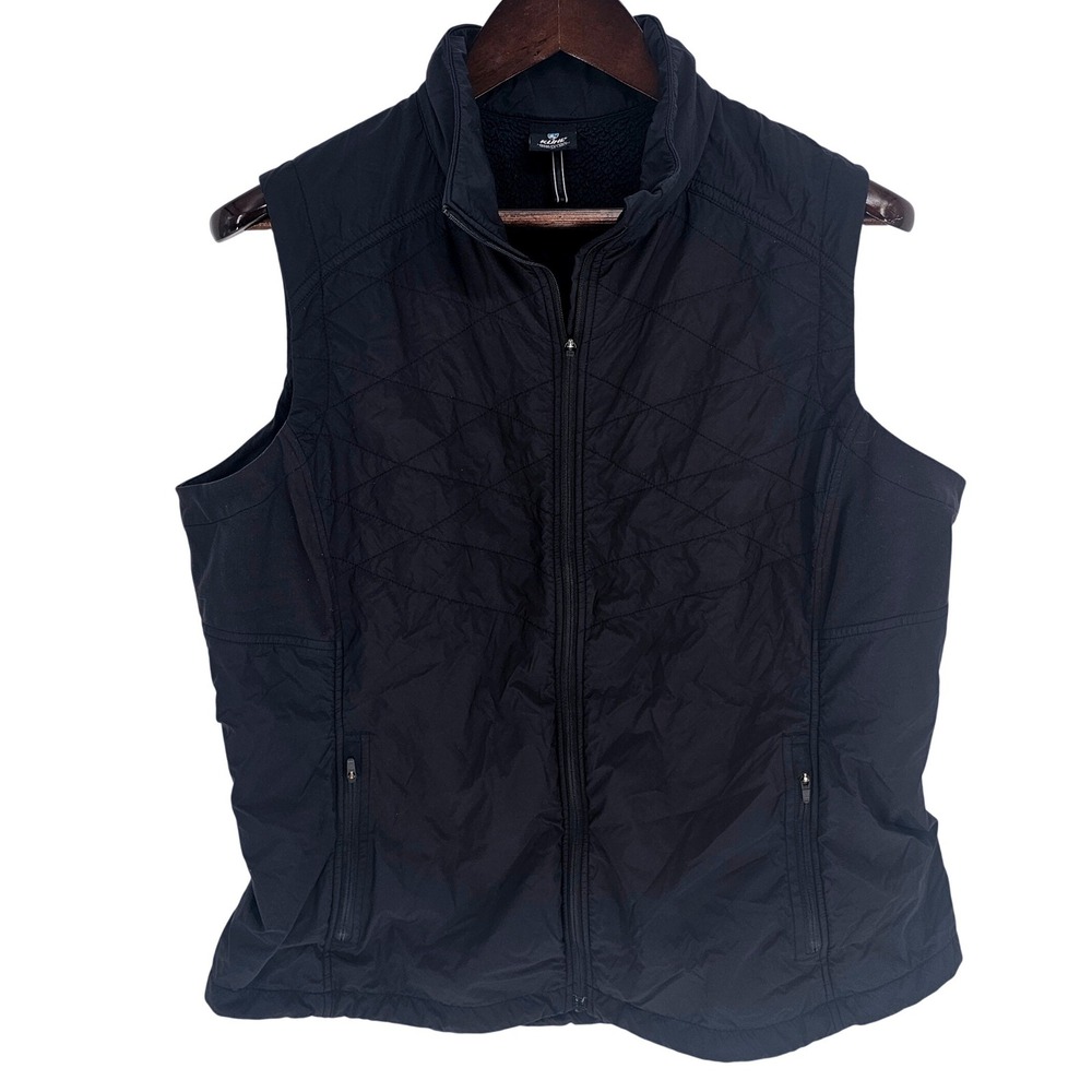 Kuhl Spyfire Series Black Quilted Fleece Lined Puffer Vest XL RN108846